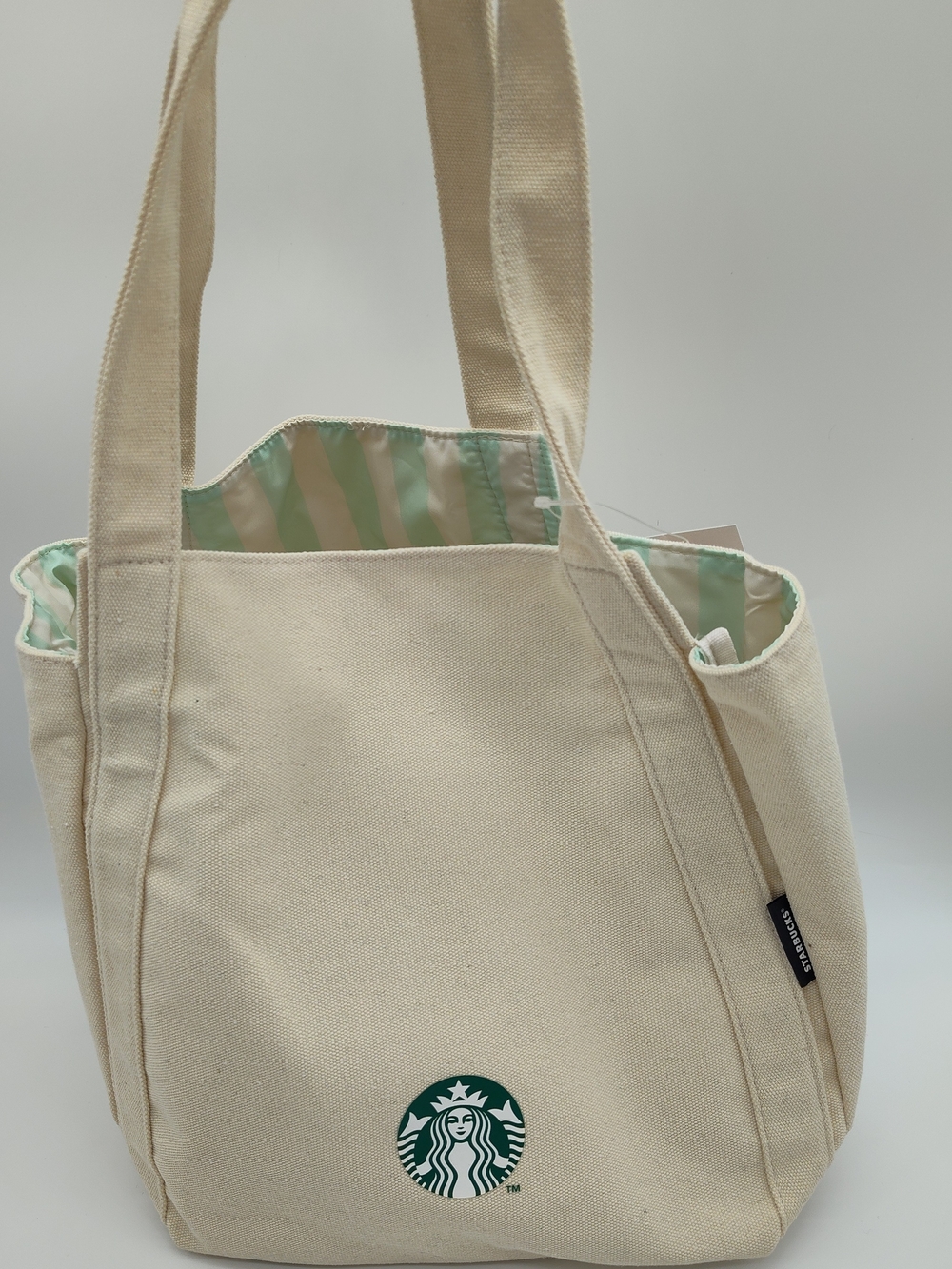 STARBUCKS Japan 2025 Lucky Bag Tote Organizer Pouch Set Canvas Cream NWT - Picture 5 of 16